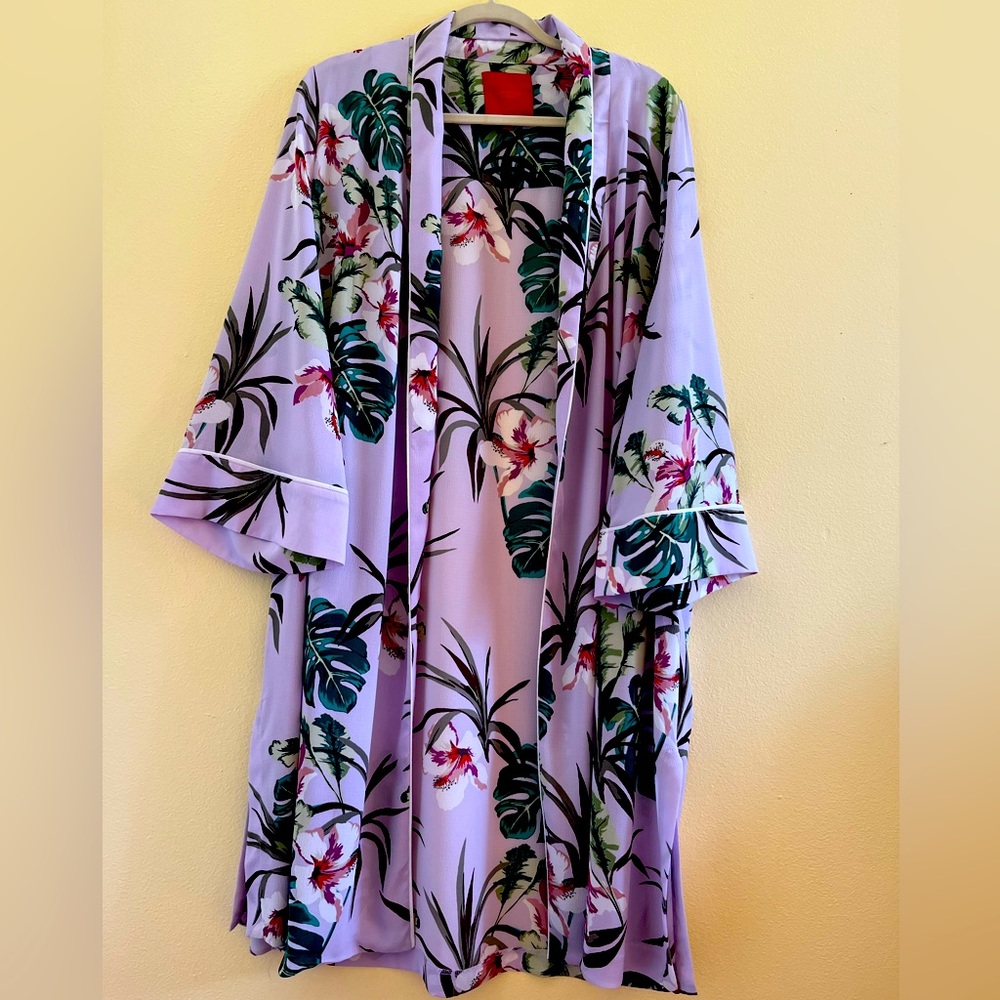Jennifer Lopez Floral Front Open  Cardigan